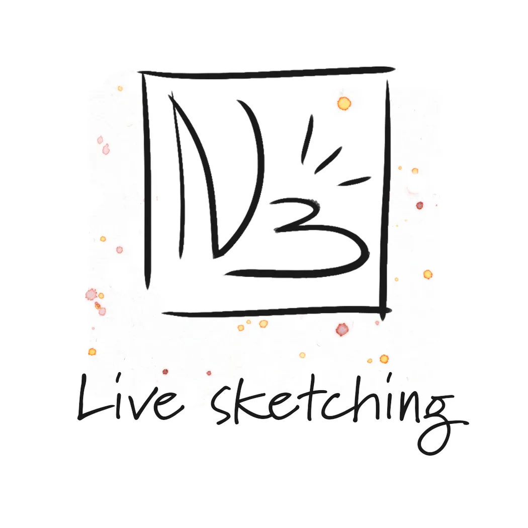 Photo de NB Live sketching